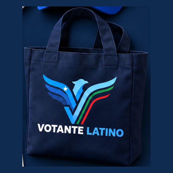 Canvas tote Votante Latino