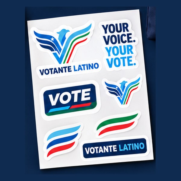 Sticker sheet Votante Latino